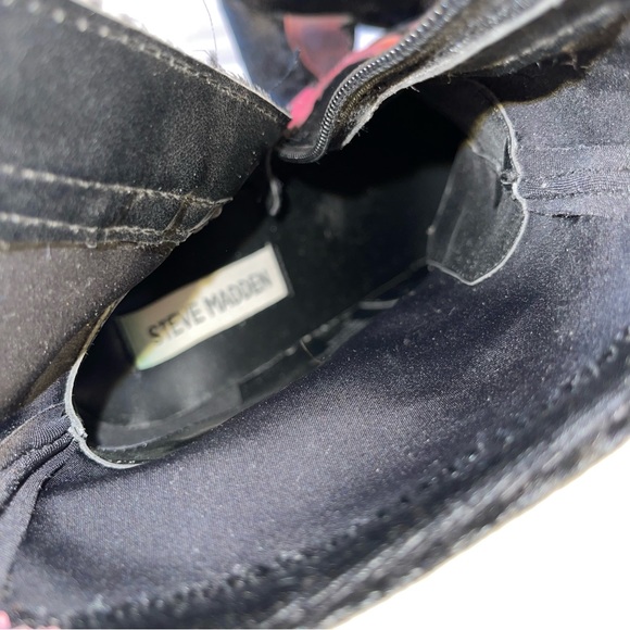 Steve Madden Velvet Floral Mid Boot - Picture 5 of 11